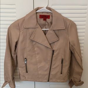 Girls pink motorcycle jacket size S